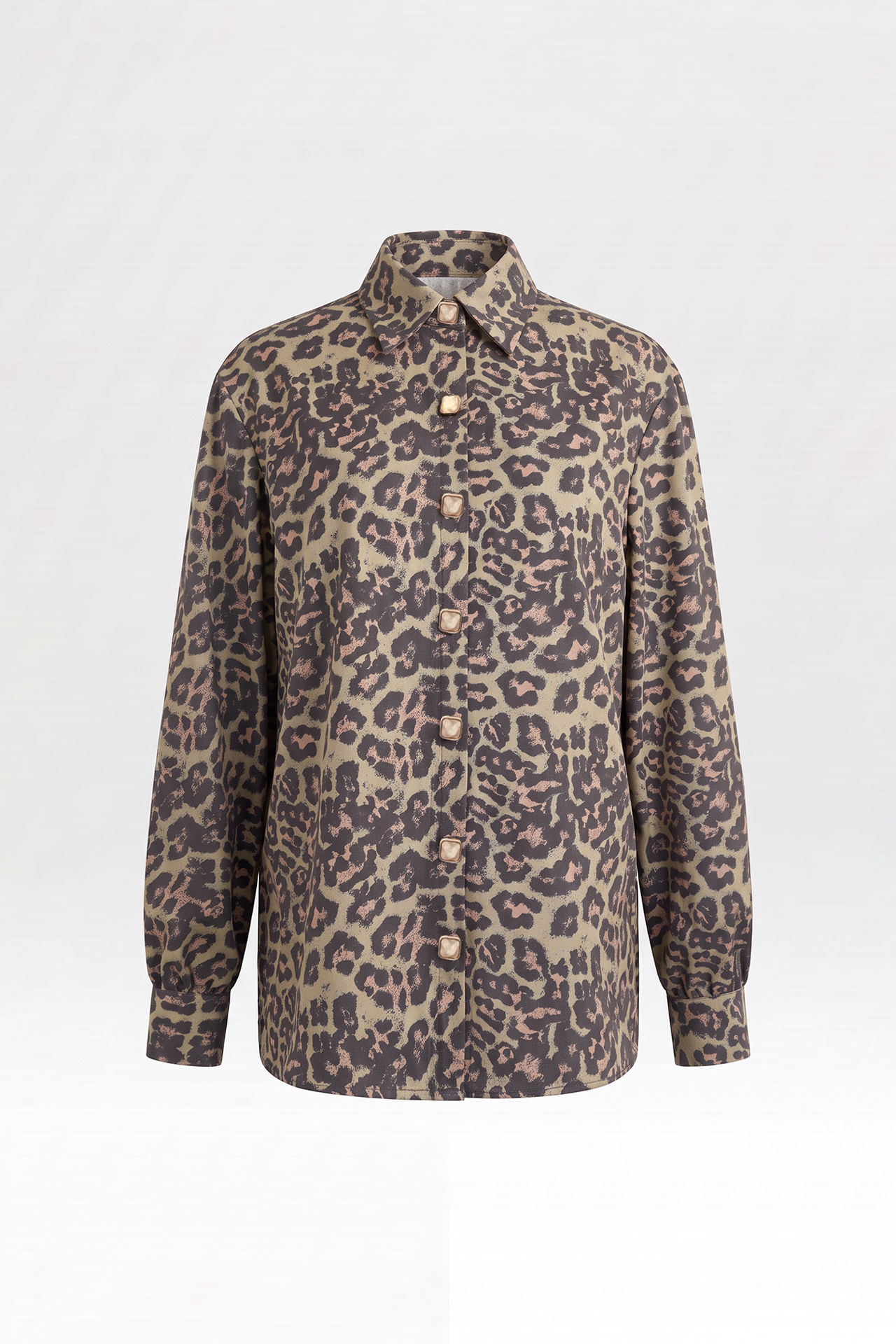 Camisa Margaux Animal Print Verde - SAHOCO  2