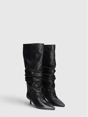 Bota Cano Alto Rita-364 Preto - Be Free by exé  