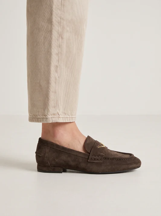 Mocassins em Pele V2571-95-2 Castanho - ABF-97 by exé  3