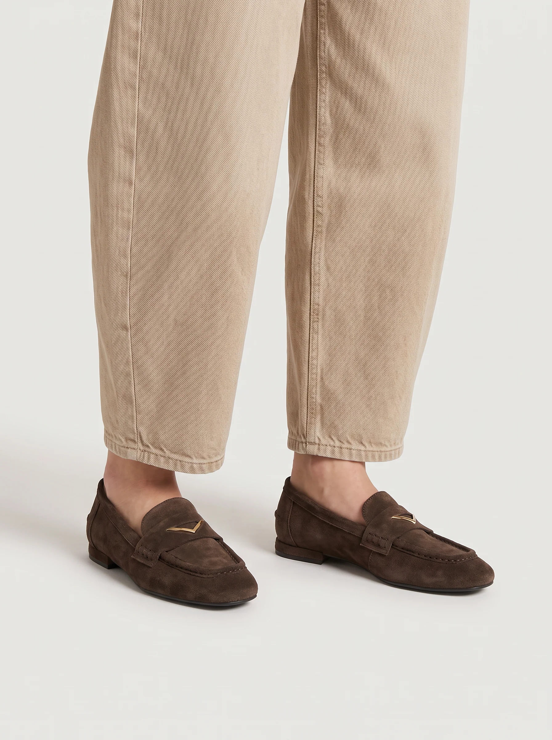 Mocassins em Pele V2571-95-2 Castanho - ABF-97 by exé  4