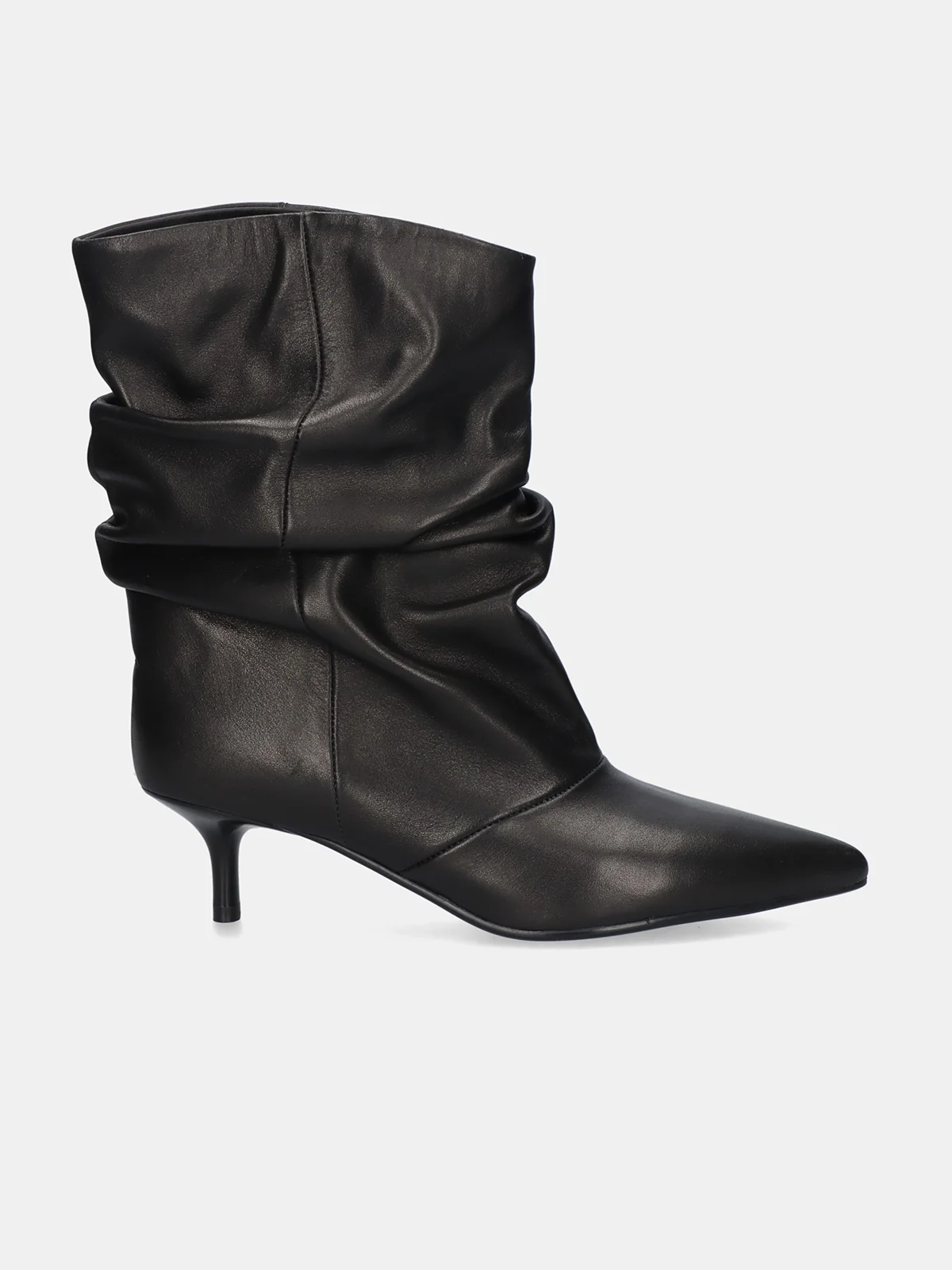 Bota de Salto Enrrugada V1523C-2-1 Preto - Be Free by exé 1