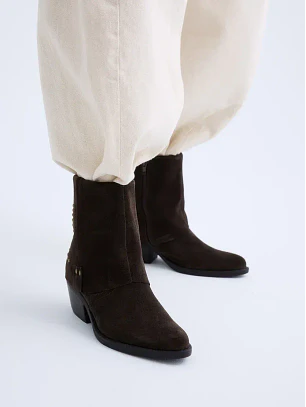 Bota de Camurça 18737-81 Castanho - ABF-97 by exé 