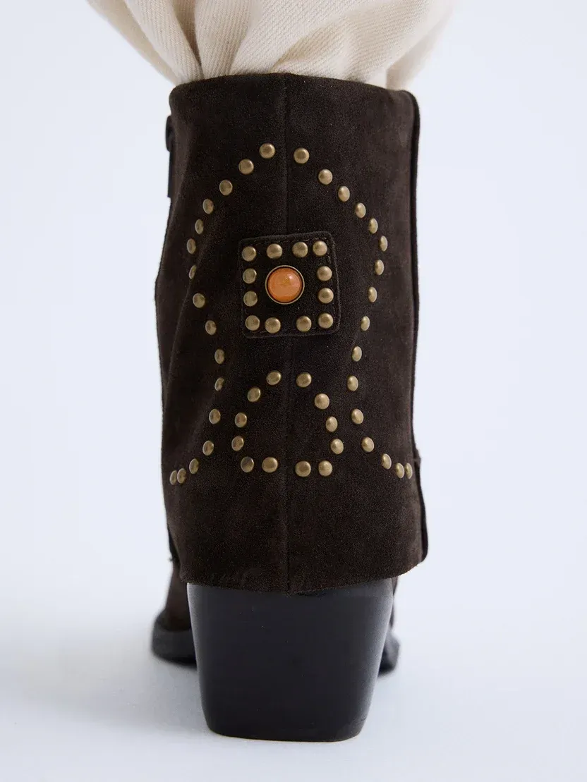 Bota de Camurça 18737-81 Castanho - ABF-97 by exé  6