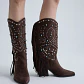 Bota Texana com Franjas P665-H2094 Castanho - EXÉ - vignette 6