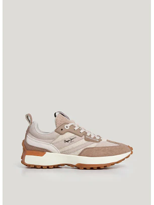 Ténis Luck Cold Bege e Taupe - Pepe Jeans