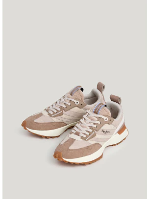 Ténis Luck Cold Bege e Taupe - Pepe Jeans