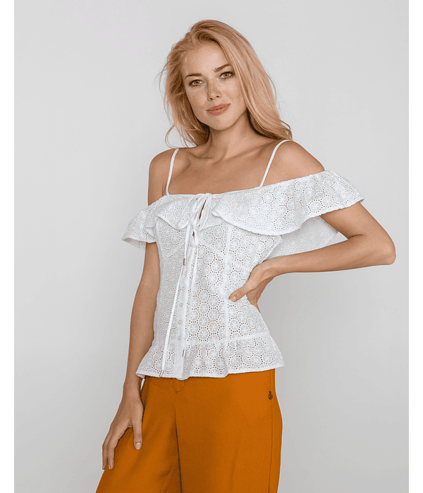 Top em bordado inglês - Guess