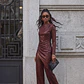 Blusa Comprida Bordeaux - SAHOCO - Thumbnail 5