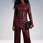 Blusa Comprida Bordeaux - SAHOCO - Thumbnail 1