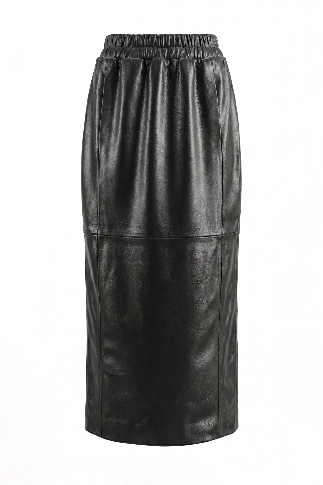 Saia Midi KIRA em Pele Preto - SAHOCO  4
