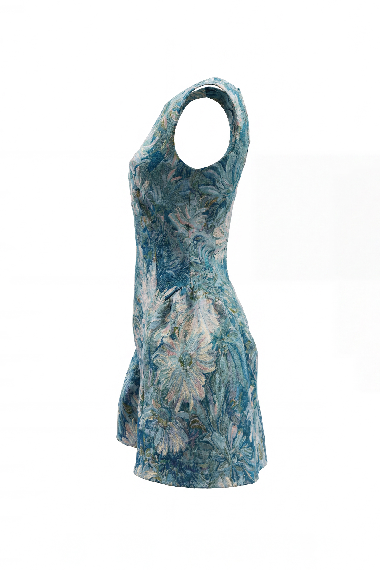 Vestido Curto CALLA Floral Azul - SAHOCO  6