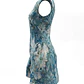 Vestido Curto CALLA Floral Azul - SAHOCO  - Thumbnail 6