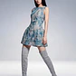 Vestido Curto CALLA Floral Azul - SAHOCO  - Thumbnail 1