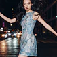 Vestido Curto CALLA Floral Azul - SAHOCO  - Thumbnail 3