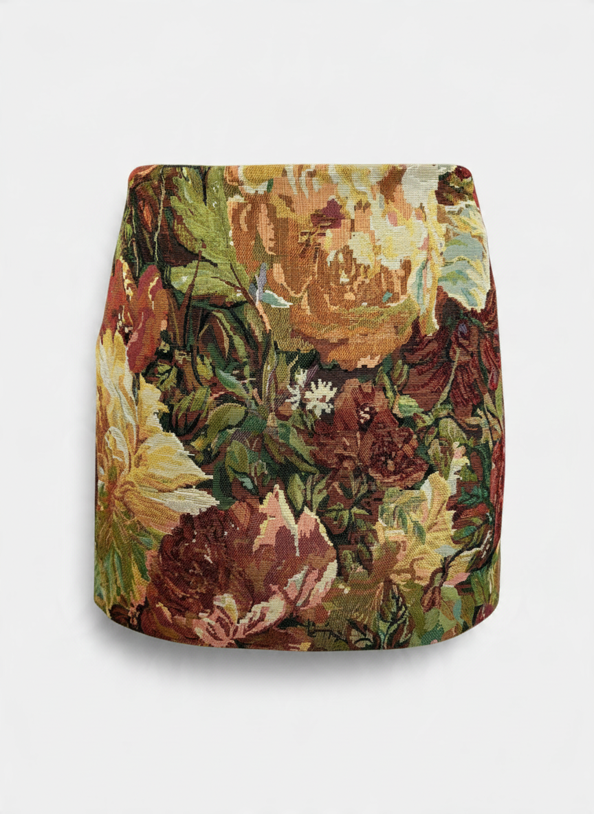 Saia Curta CALLA Floral Multicolor - SAHOCO   1