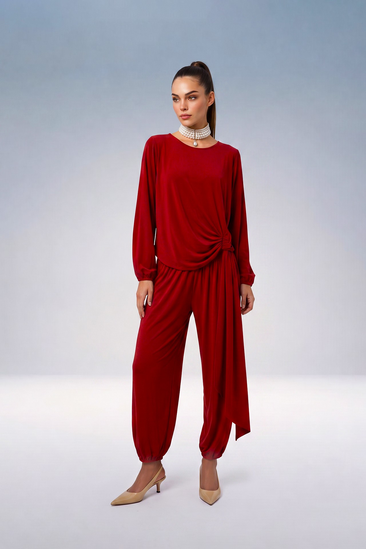Calças ZORA Vermelho- SAHOCO 2