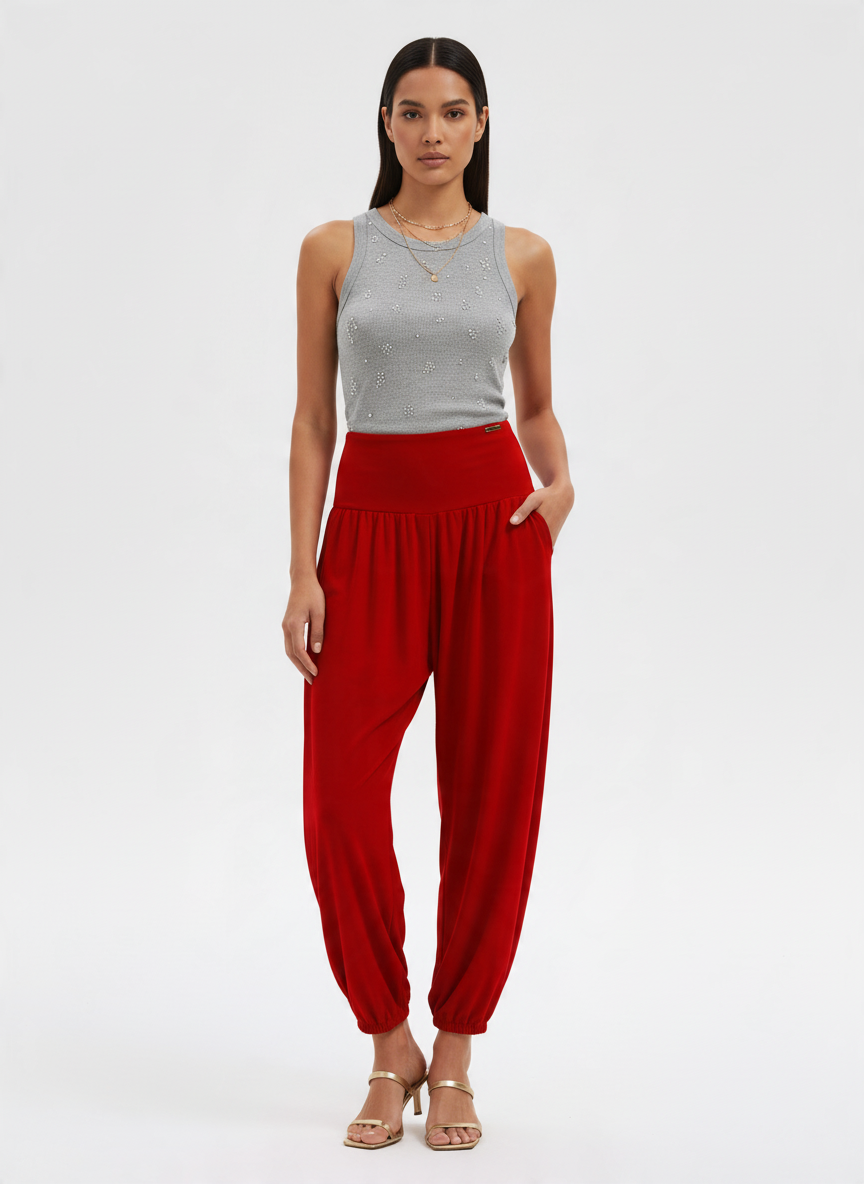 Calças ZORA Vermelho- SAHOCO 3