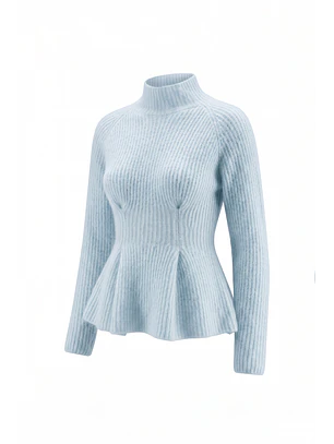 Camisola de Malha ELIN Azul Claro - SAHOCO 