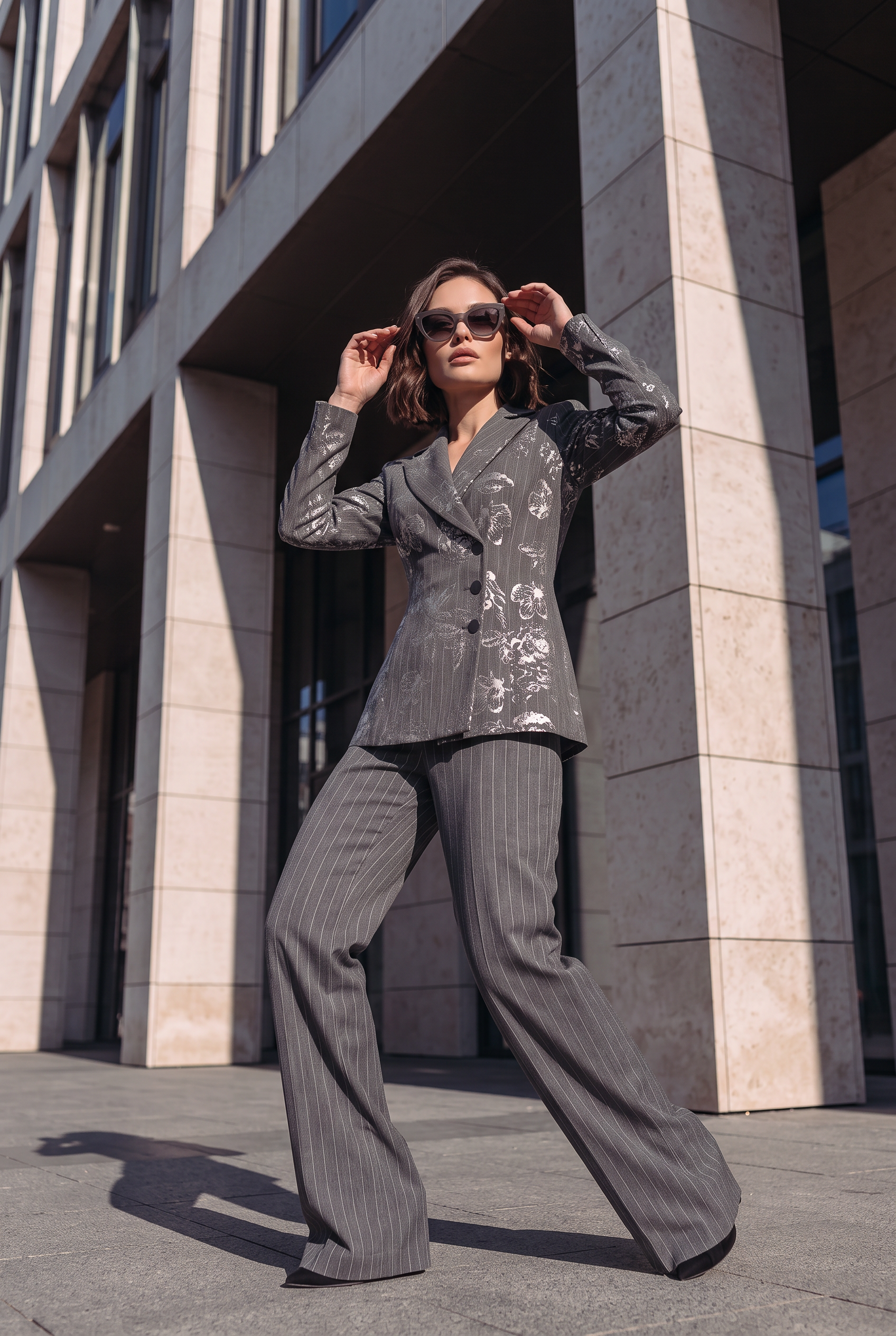 Blazer com Detalhes Prata Cinza - SAHOCO  8