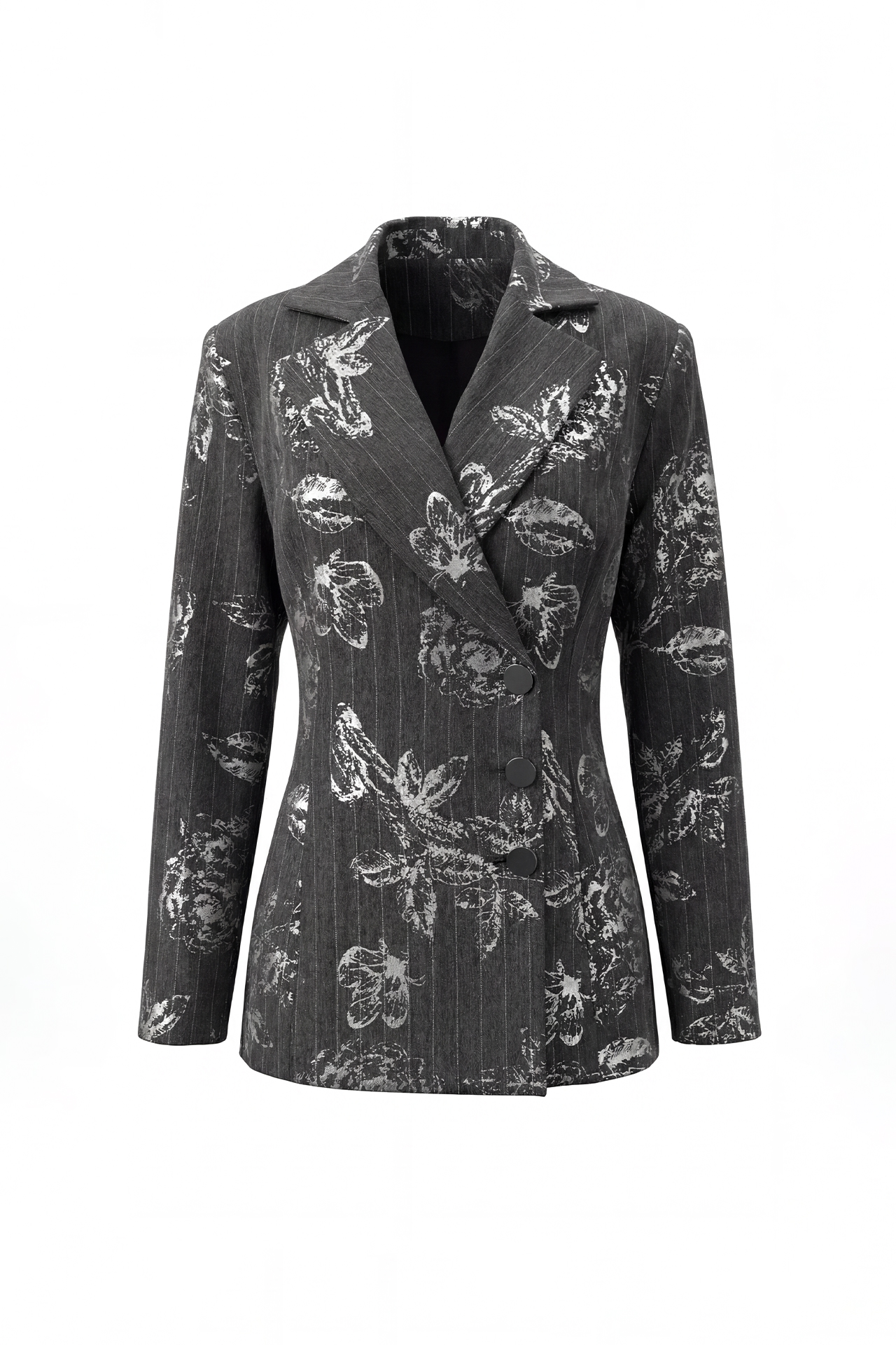 Blazer com Detalhes Prata Cinza - SAHOCO  9