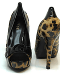 Sapato Compensado Animal Print - Guess