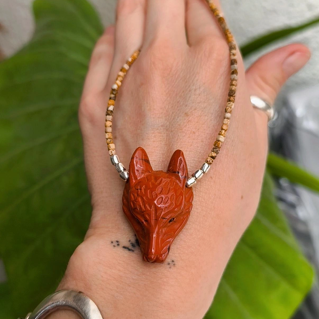 Loba jaspe rojo y jaspe paisaje  1