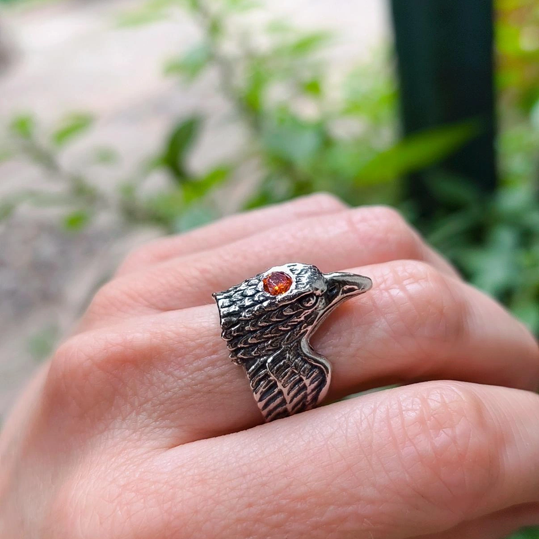 Anillo Aguila Sagrada naranjo 1