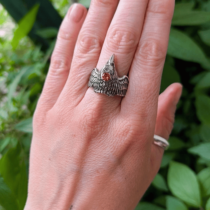Anillo Aguila Sagrada naranjo 2