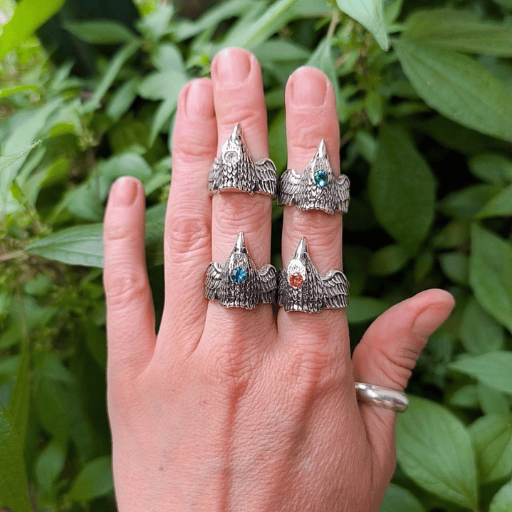 Anillo Aguila Sagrada naranjo 3