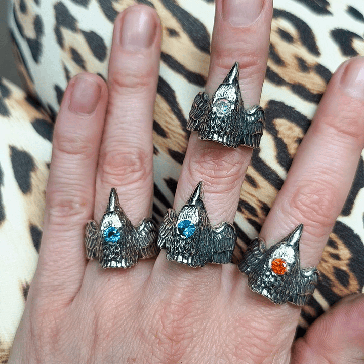 Anillo Aguila Sagrada Tornasol 3