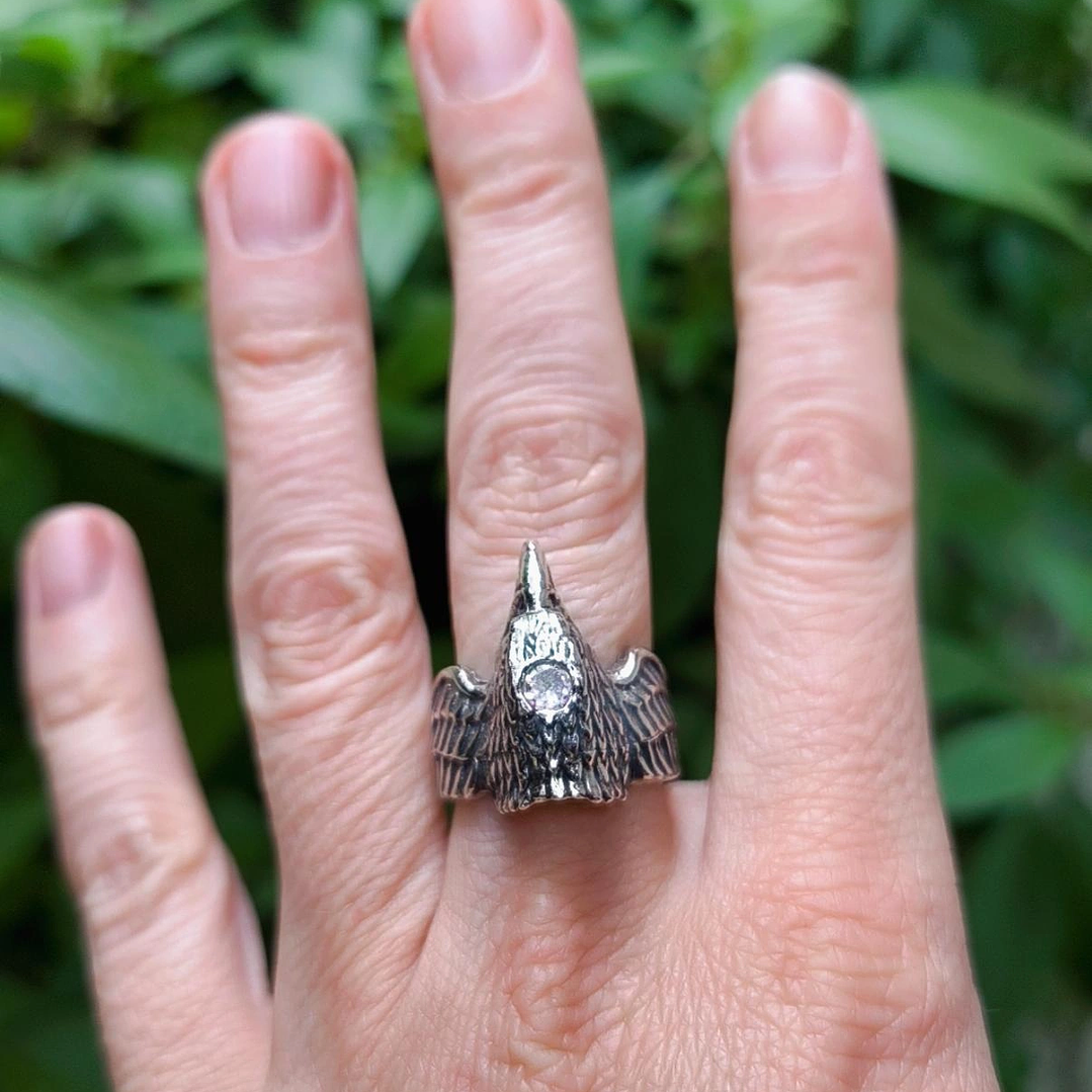 Anillo Aguila Sagrada Tornasol 2