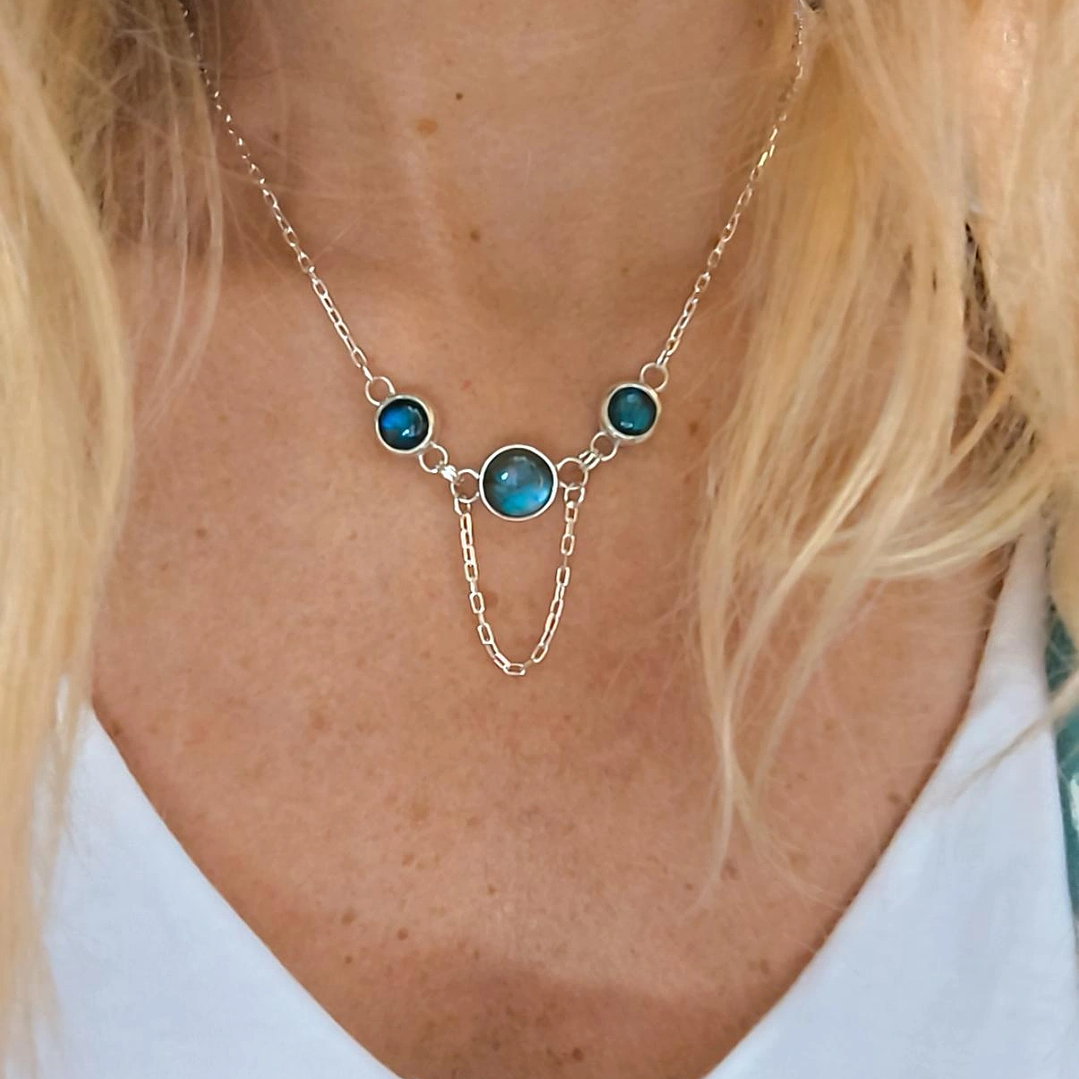 Collar labradorita cadena 1