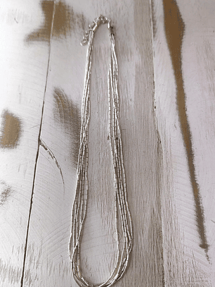 Collar 5 tiras mostacillas 