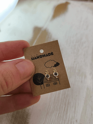 Studs zircon amatista