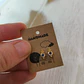 Studs zircon amatista baño oro 18k - Miniatura 2