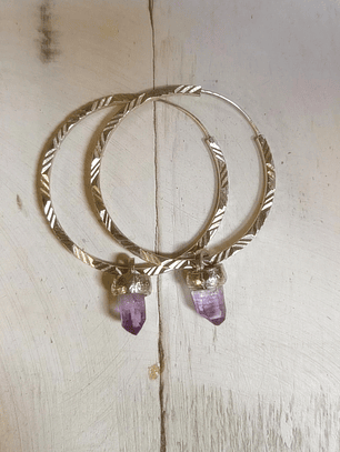 Argollas Queen amatista