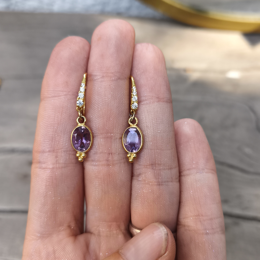 Aros Fancy amatista doré 1