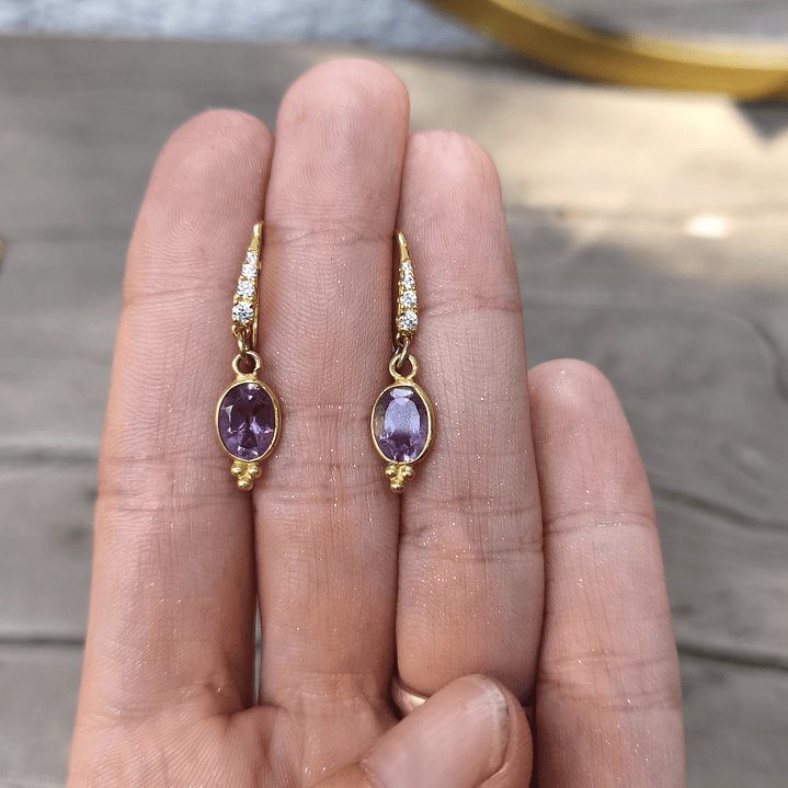 Aros Fancy amatista doré 1