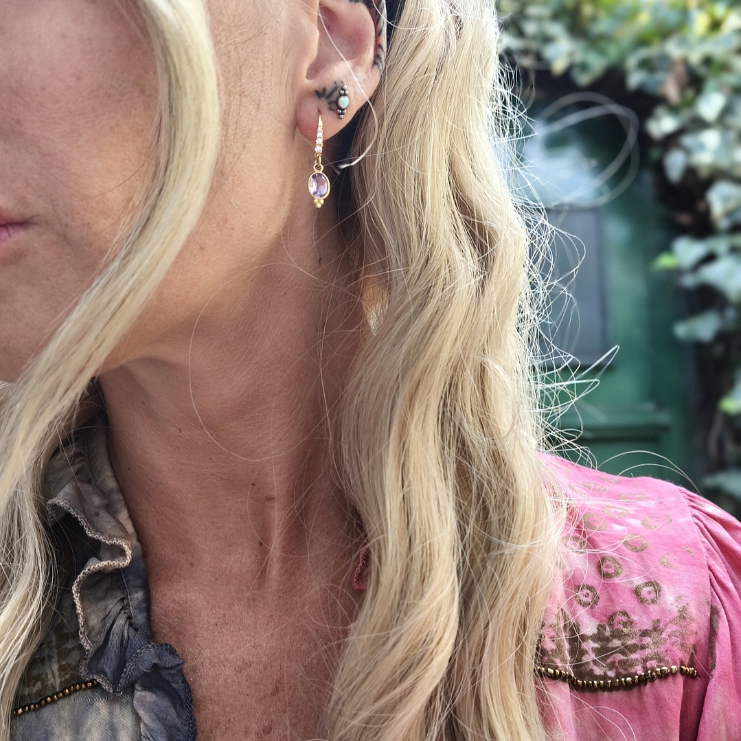 Aros Fancy amatista doré 2