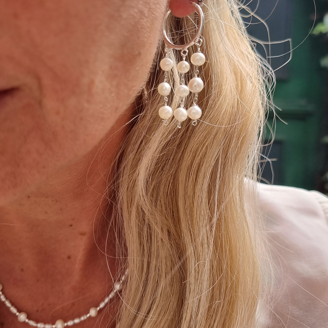 Argollas perlas de rio 3