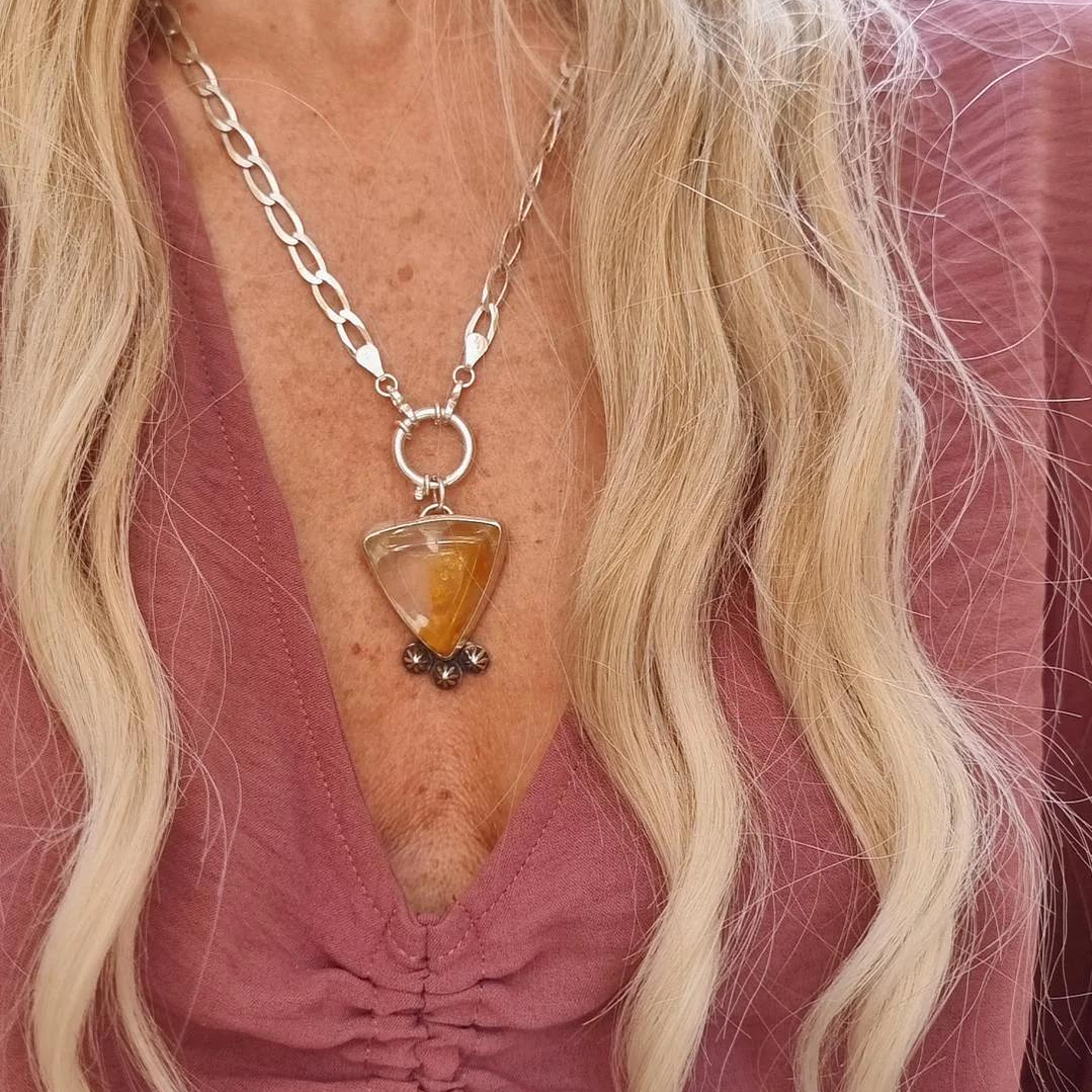 Colgante Cuarzo Hematoide 1