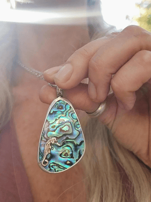 Colgante Abalone caballito mar