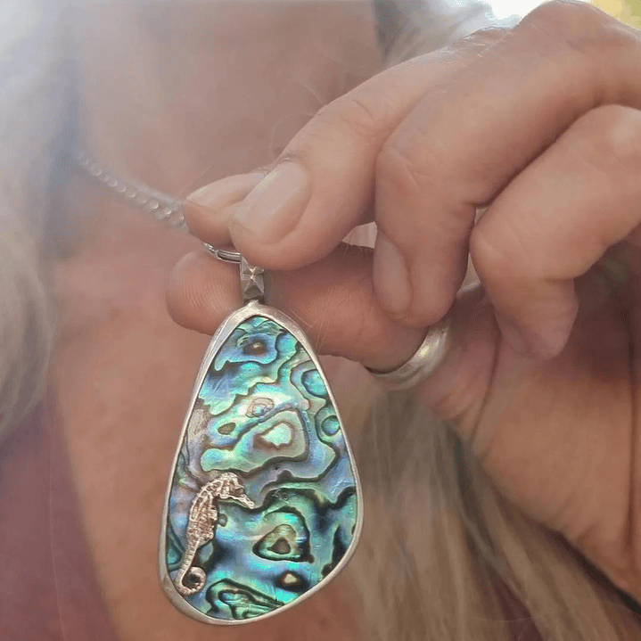 Colgante Abalone caballito mar 1