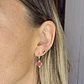 Argollas Fancy raiz de rubí - Miniatura 2
