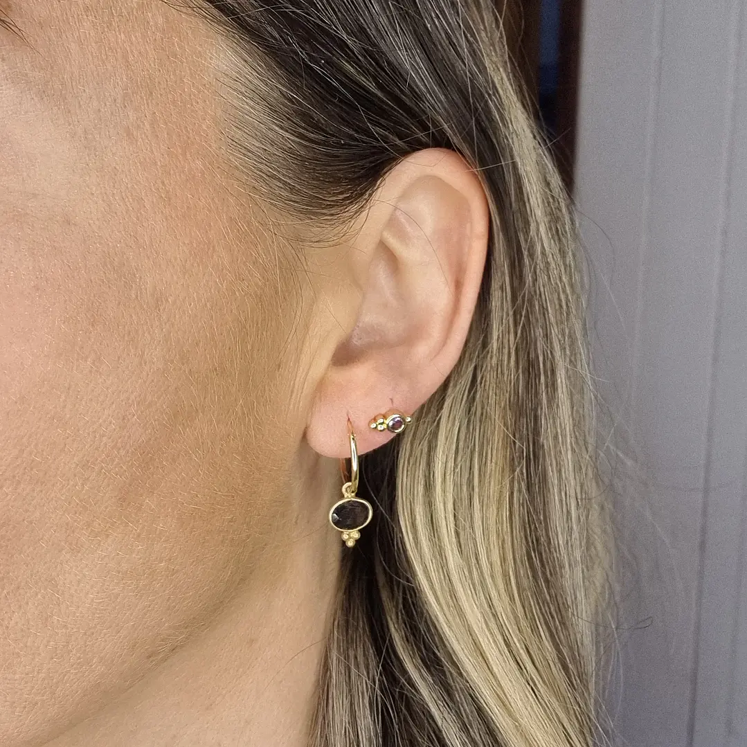 Argollas Fancy Cuarzo Fumé 2