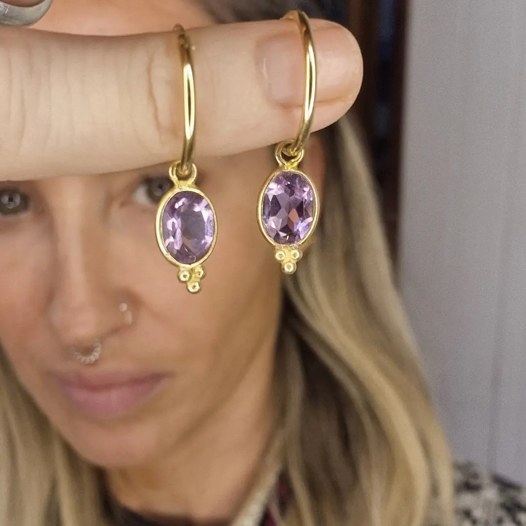 Argollas Fancy Amatista 1