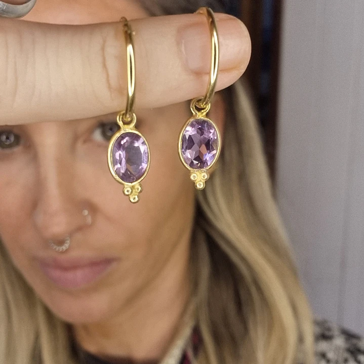Argollas Fancy Amatista 1