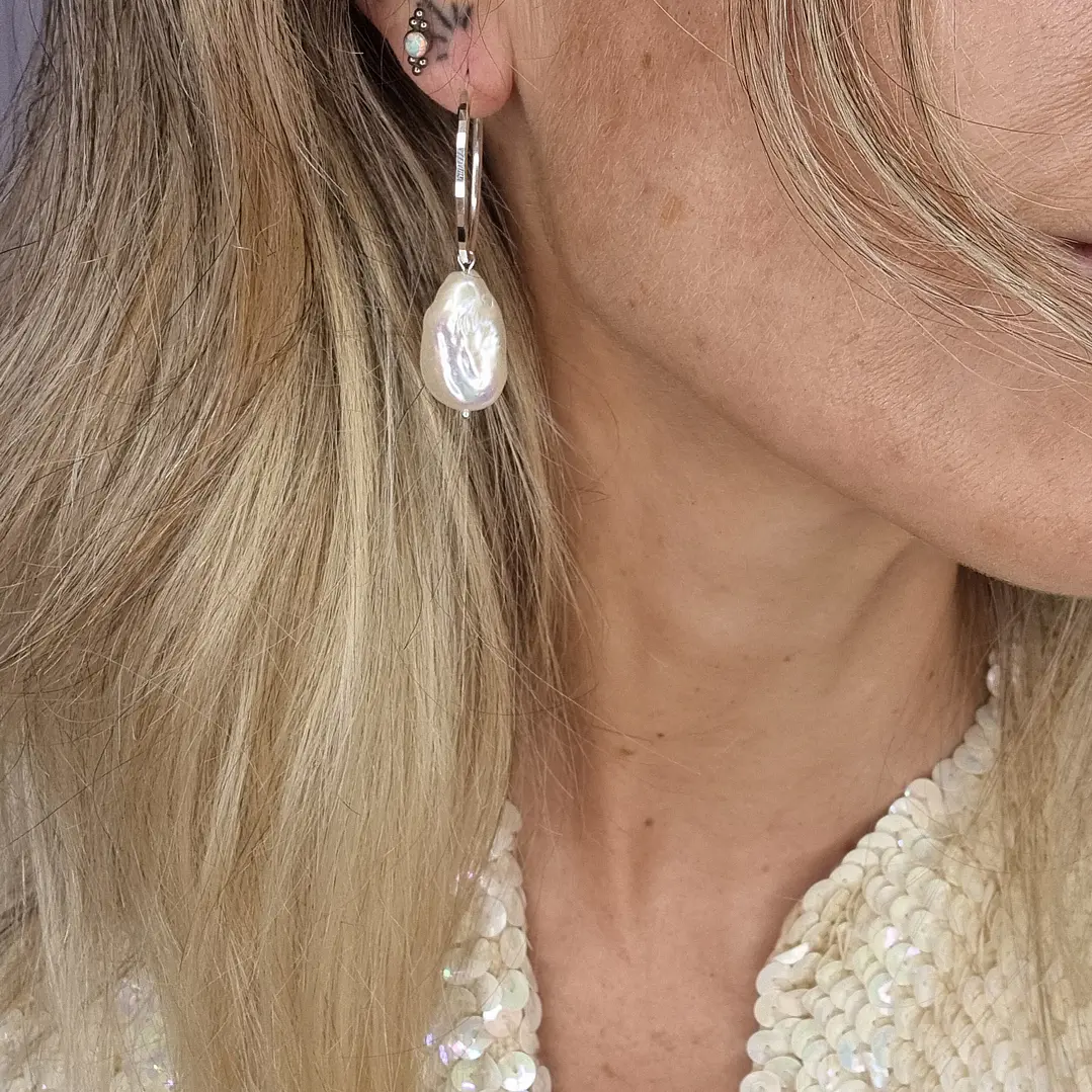Argolla Facetada Perla 1
