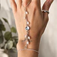 Hand Chain Panja perlas y cuarzo cristal - Miniatura 1