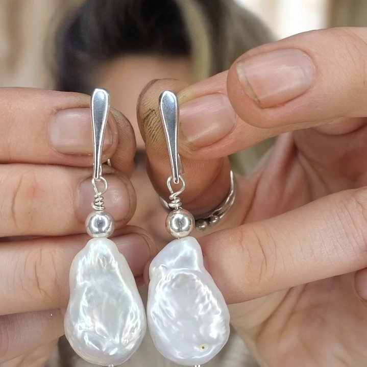 Aros perla barroca XL 1